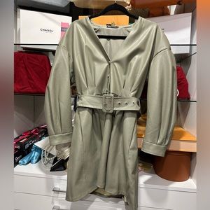 Women leather dress Zara size M